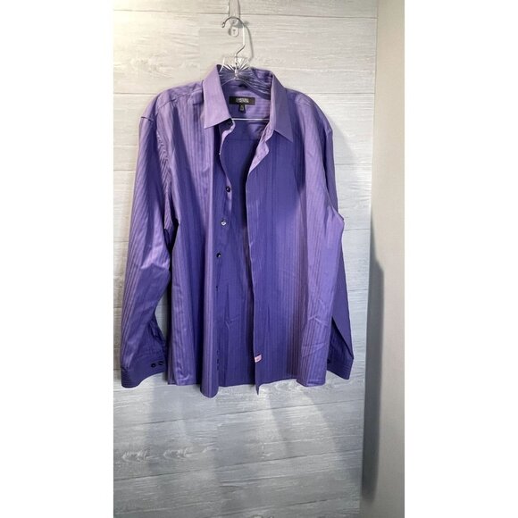 Kenneth Cole Reaction Men's Dress Shirt Slim Fit Solid Butto‎ - Picture 3 of 6